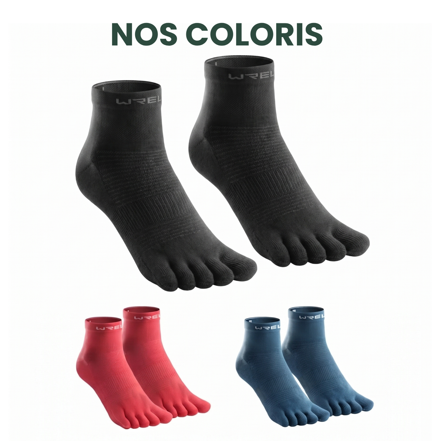 Chausettes à orteils pour randonneurs